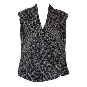 New York & Co Sleeveless Crossover Blouse & Cammi